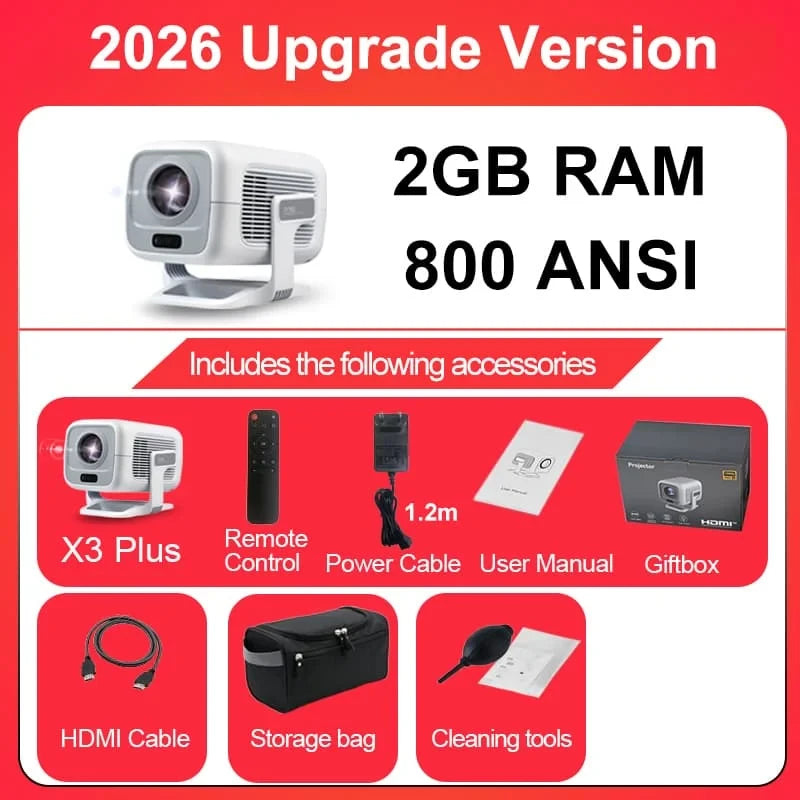 Mini Portable HD Home Theater Projector